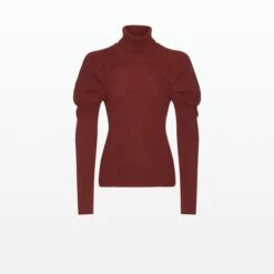 Karine Cognac Knit -Cheap dresses store AW20 KN37.1 COGNAC FRONT CUTOUT HIRES pkf