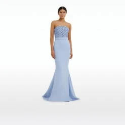 Natalia Soft Sky Long Dress