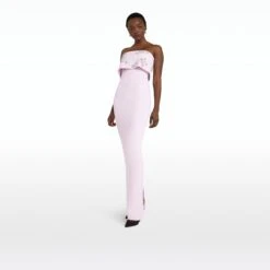 Agyness Lilac Snow Long Dress