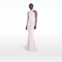 Clarence Lilac Snow Long Dress