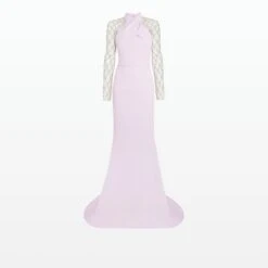 Clarence Lilac Snow Long Dress -Cheap dresses store AW22 DL596.1E47 HC LILAC 20SNOW DG MULTICOLOUR PACKSHOT pkf 2500x2500 square