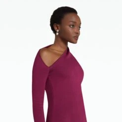 Annabel Burgundy Knit -Cheap dresses store AW22 KN143.1 TBK BURGUNDY ECOM d1 2500x2500 square