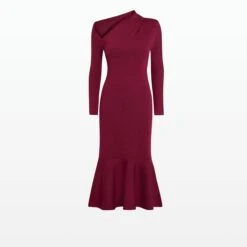 Annabel Burgundy Knit -Cheap dresses store AW22 KN143.1 TBK BURGUNDY PACKSHOT pkf 2500x2500 square