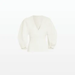 Kamali Ivory Knit Top -Cheap dresses store AW22 KN145.1 TBK IVORY PACKSHOT pkf 2500x2500 square