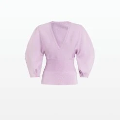 Kamali Lilac Snow Knit Top -Cheap dresses store AW22 KN145.1 TBK LILAC 20SNOW PACKSHOT pkf 2500x2500 square