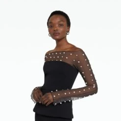 Cresta Black Top -Cheap dresses store AW22 T498.1E48 HC BLACK TU BLACK P87.1 HC BLACK ECOM d1 2500x2500 square