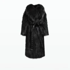 Anital Black Faux Fur Coat -Cheap dresses store AW23 J138.1 FF BLACK PACKSHOT pkf gradient 2500x2500 f17eb314 1f46 40e5 8128 9ee503d2c911