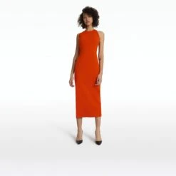 Medoran Walnut Knit Midi Dress