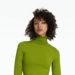 Myaree Olive Knit Midi Dress -Cheap dresses store AW23 KN163.1 BSK OLIVE ECOM d1 2500x2500 square