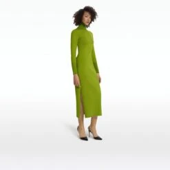 Myaree Olive Knit Midi Dress -Cheap dresses store AW23 KN163.1 BSK OLIVE ECOM si 2500x2500 square