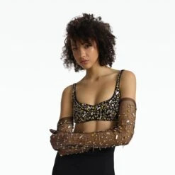 Sophe Black & Celestial Scatter Embroidery Top -Cheap dresses store AW23 T516.1E84 HC BLACK CS EMB SILVER GOLD GL03.1E84 TU BLACK CS EMB SILVER GOLD P57.1 HC BLACK ECOM d1 2500x2500 square 257d773f 01a7 4351 aeca 3a76a0109f21