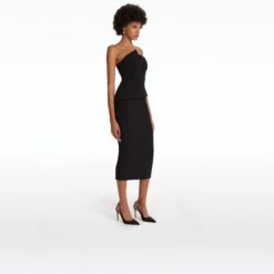Delani Black Midi Dress -Cheap dresses store CORE24 D429.1 HC BLACK ECOM si 2500x2500 square