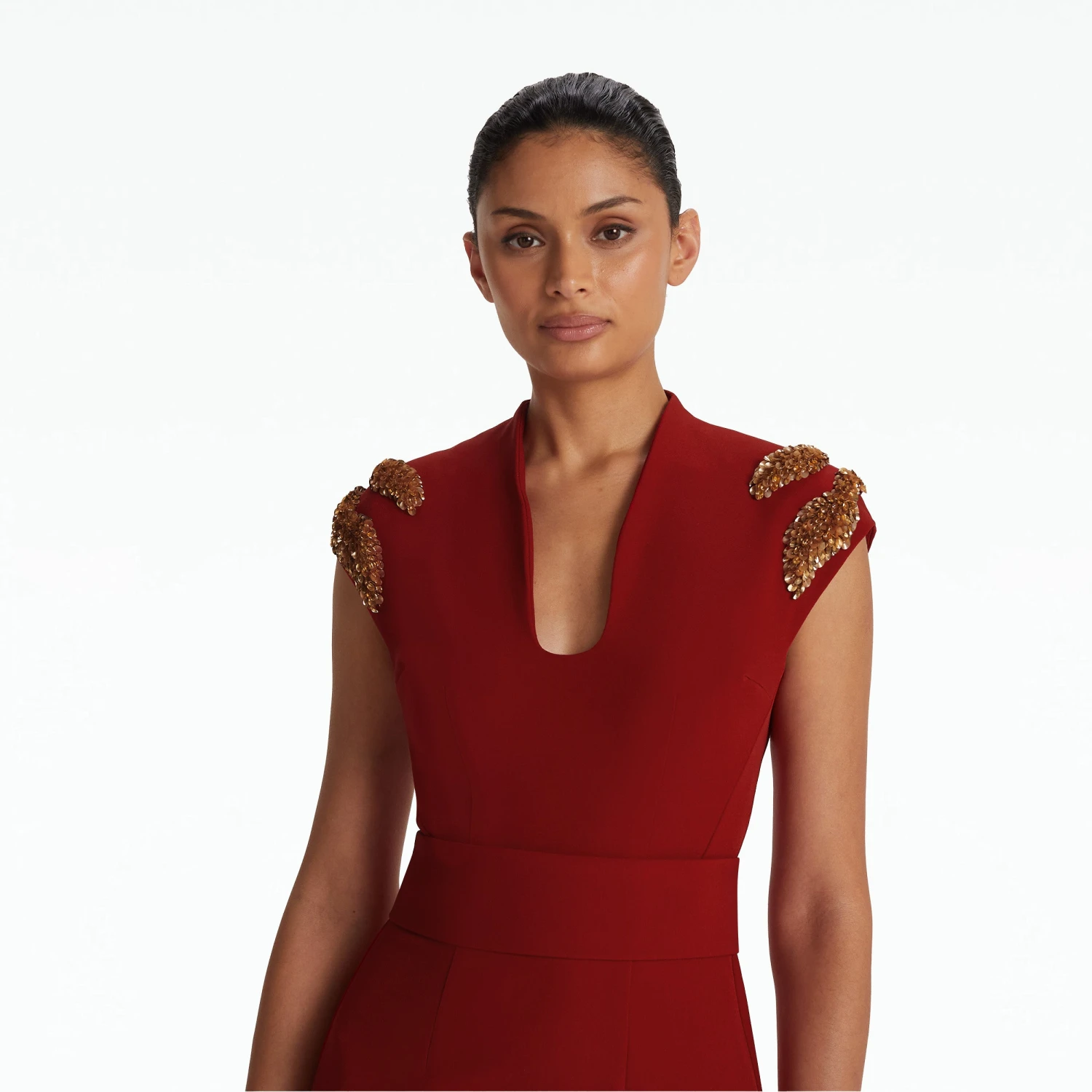 Dana Azalea Red Long Dress - Image 3