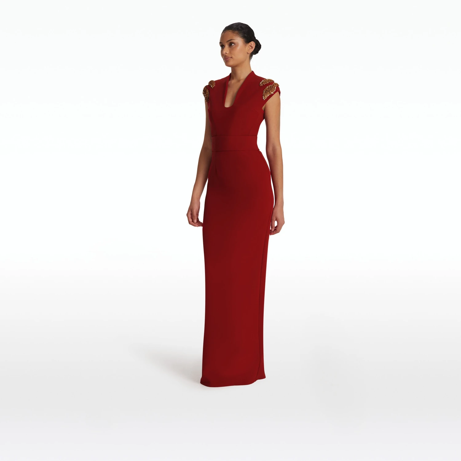 Dana Azalea Red Long Dress - Image 4