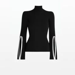 Cherine Monochrome Knit -Cheap dresses store CORE KN28.1 MVS IVORY BLACK PACKSHOT pkf 2500x2500 square