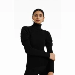 Karine Black Knit Top -Cheap dresses store CORE KN37.1 MW BLACK P87.1 HC BLACK ECOM d1 2500x2500 square