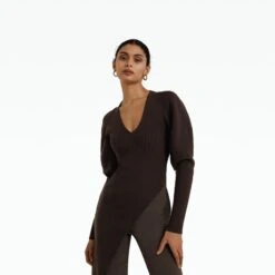 Honore Chocolate Knit -Cheap dresses store CORE KN59.1 SMW CHOCOLATE P87.1 HC CHOCOLATE ECOM d1 2500x2500 square