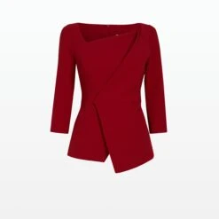 Lilian Azalea Red Top -Cheap dresses store CORE T343.1 HC AZALEARED PACKSHOT pkf 2500x2500 square