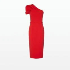 Kora Midi Dress -Cheap dresses store D261.1 SCARLET RED 02 pkf