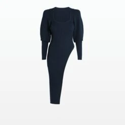 Louise Navy Knit -Cheap dresses store EL21 KN34.1 NAVY PACKSHOT pkf 2500x2500 square