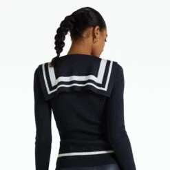 Odette Navy & Ivory Knit -Cheap dresses store EL4 KN106.1 WSK NAVY P73.VL VL NAVY ECOM d2 2500x2500 square