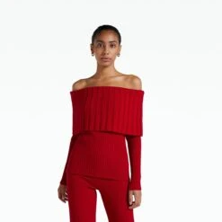 Risetta Azalea Red Knit -Cheap dresses store EL4 KN95.1 SMW AZALEARED KN91.1 SMW AZALEARED ECOM d1 2500x2500 square