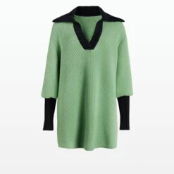 Leonie Sage & Navy Knit 9 Leonie Sage & Navy Knit -Cheap dresses store EL4 KN99.1 SMW SAGE 20 2B 20NAVY PACKSHOT pkf 2500x2500 square