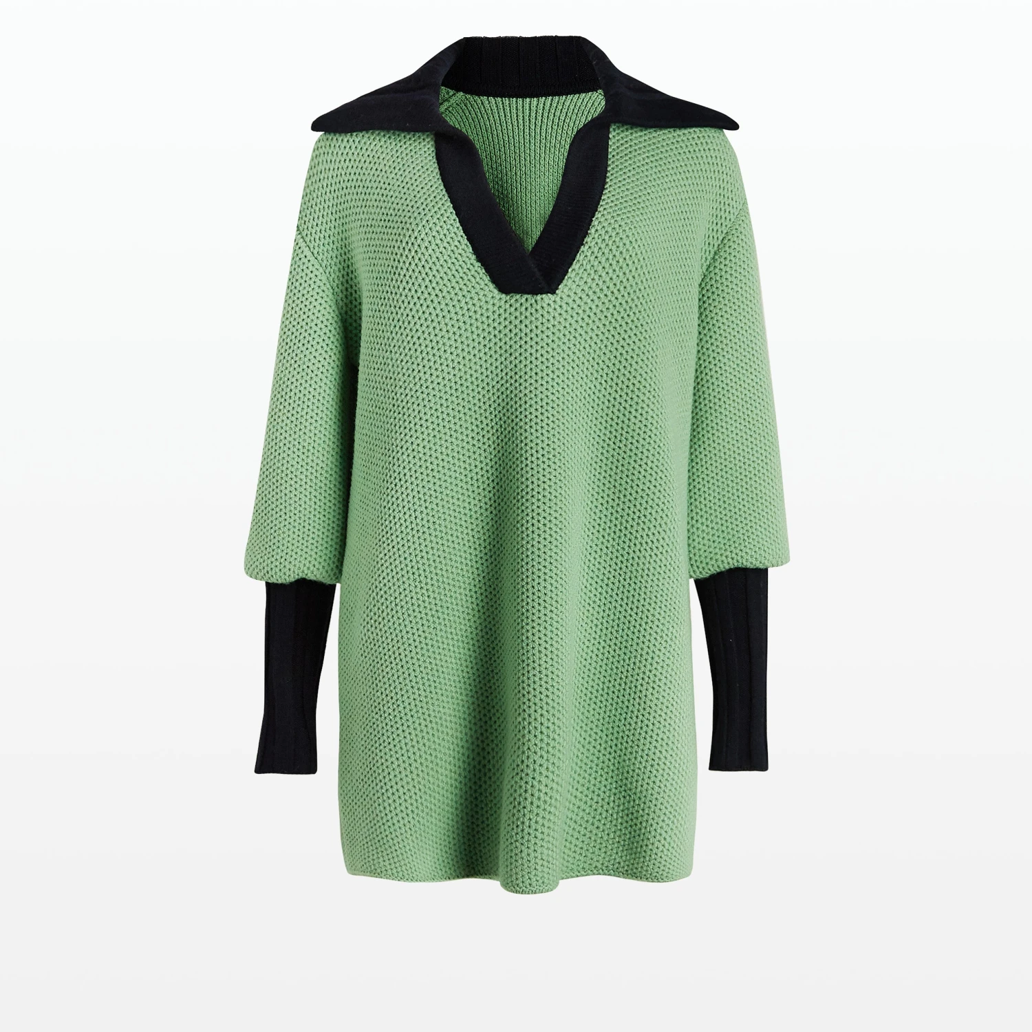 Leonie Sage & Navy Knit 5 Leonie Sage & Navy Knit - Image 5