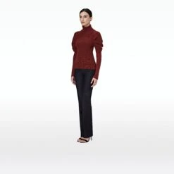 Karine Cognac Knit -Cheap dresses store KN20 KN37.1 COGNAC SIDE ECOM HIRES si