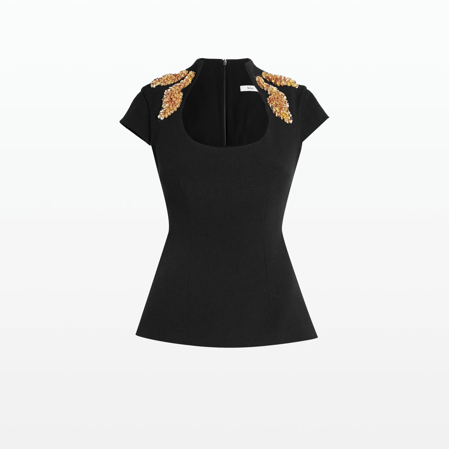 Ruba Black Embroidered Top 5 Ruba Black Embroidered Top - Image 5