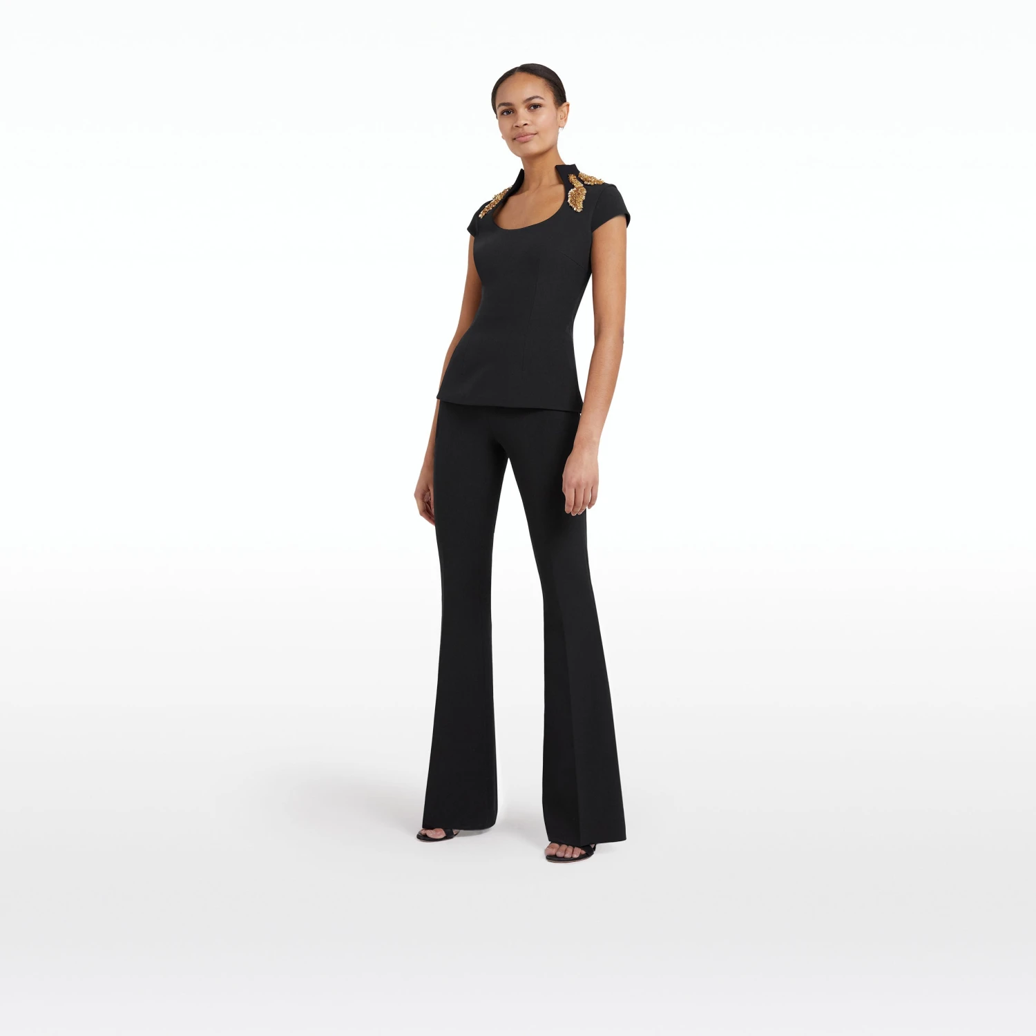 Ruba Black Embroidered Top 1 Ruba Black Embroidered Top