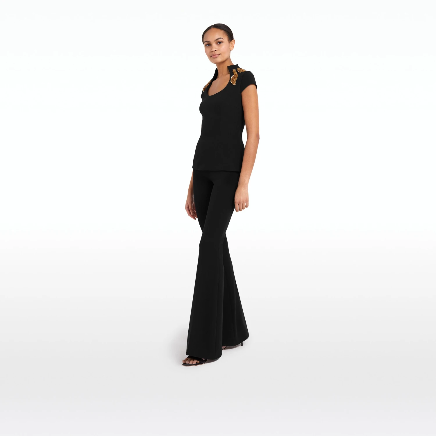 Ruba Black Embroidered Top 4 Ruba Black Embroidered Top - Image 4