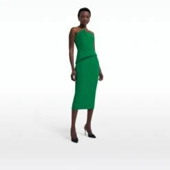 Delani Jewel Green Midi Dress