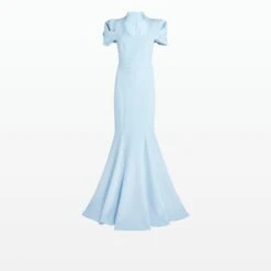 Logan Pale Blue Long Dress -Cheap dresses store PF22 DL576.1 HC PALEBLUE PACKSHOT pkf