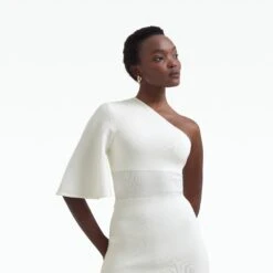 Kalypso Ivory Midi Knit Dress -Cheap dresses store PF22 KN130.1 V IVORY ECOM d1 2500x2500 square