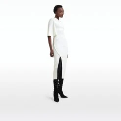 Kalypso Ivory Midi Knit Dress -Cheap dresses store PF22 KN130.1 V IVORY ECOM si 2500x2500 square