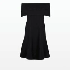 Kole Black Knit Short Dress -Cheap dresses store PF22 KN140.1 DY BLACK PACKSHOT pkf