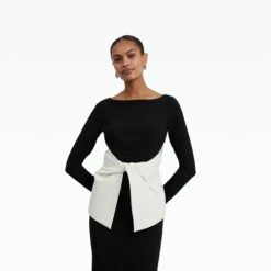Tayla Black & Ivory Top -Cheap dresses store PF22 T475.1 HC BLACK IVORY SK75.1 HC BLACK ECOM d1 2500x2500 square