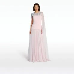Gloria Pale Pink Long Dress