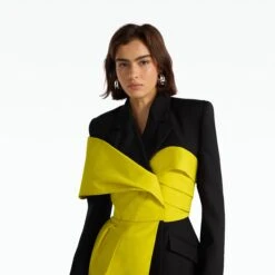 Lenalle Black & Chartreuse Jacket -Cheap dresses store PF23 J129.1 DW BLACK FLL CHARTREUSE P57.5 DW BLACK ECOM d1 2500x2500 square
