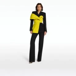 Lenalle Black & Chartreuse Jacket