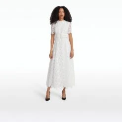 Rolie Ivory Midi Dress