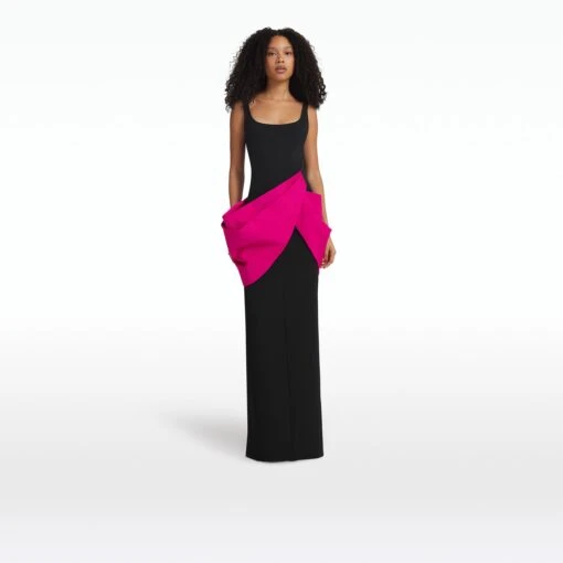 Salena Black & Beverley Long Dress -Cheap dresses store PF24 DL856.1 HC BLACK FLL BEVERLEY ECOM fr 2500x2500 square