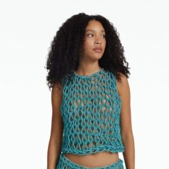 Savyn Aquamarine Top -Cheap dresses store PF24 T556.1E114 CC EMB ACQUAMARINE SK101.1E114 CC EMB ACQUAMARINE ECOM d1 2500x2500 square