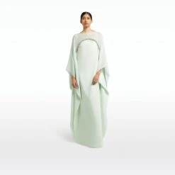 Alma Spearmint Long Dress