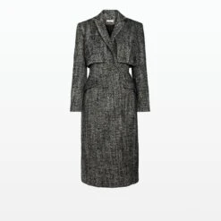 Ennis Black Wool Coat -Cheap dresses store RS23 J120.1 HRW BLACK PACKSHOT pkf 2500x2500 square