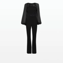 Aternia Black Jumpsuit With Buckle Belt -Cheap dresses store RS23 JS148.1 BE34.1 HC BLACK SIC BLACK PACKSHOT pkf2 2500x2500 square