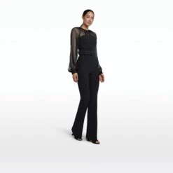 Aternia Black Jumpsuit With Buckle Belt -Cheap dresses store RS23 JS148.1 HC BLACK SIC BLACK BE34.1 HC BLACK ECOM si 2500x2500 square