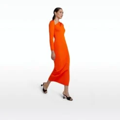 Leonie Flame Knit Midi Dress -Cheap dresses store RS23 KN149.1 TBK FLAME ECOM si 2500x2500 square