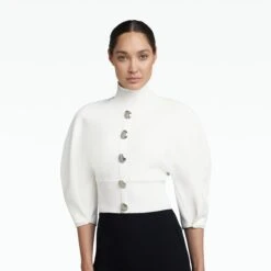 Lena Ivory Knit Top -Cheap dresses store RS23 KN150.1 BSK IVORY P89.1 HC BLACK ECOM d1 2500x2500 square